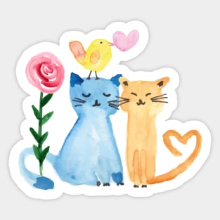 Love cats Sticker